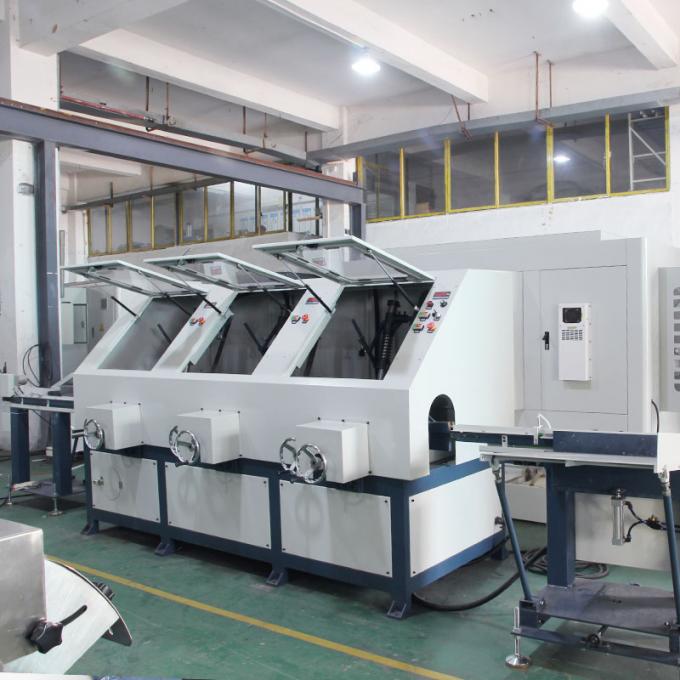 Máquina de polir tubos de aço inoxidável quadrados de 4 cabeças Alta eficiência 6