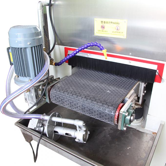 400mmRR Máquina de moagem de superfícies planas molhadas de metal banda larga máquina de polir molhada de areia máquina de acabamento de acabamento para metal 8