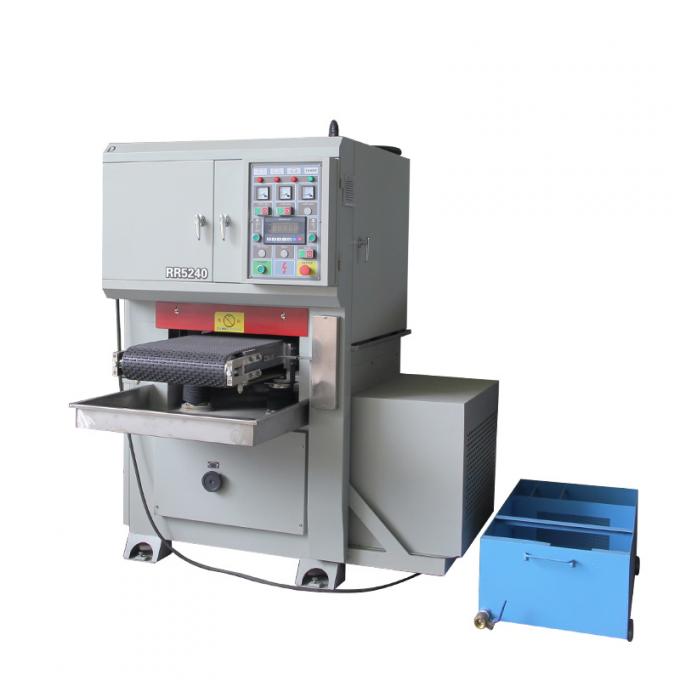 400mmRR Máquina de moagem de superfícies planas molhadas de metal banda larga máquina de polir molhada de areia máquina de acabamento de acabamento para metal 13