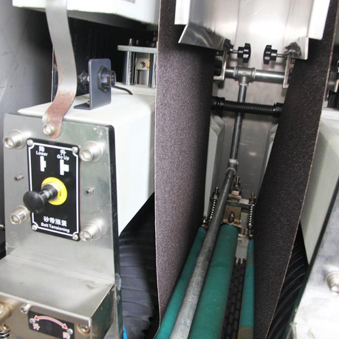 400mmRR Máquina de moagem de superfícies planas molhadas de metal banda larga máquina de polir molhada de areia máquina de acabamento de acabamento para metal 14