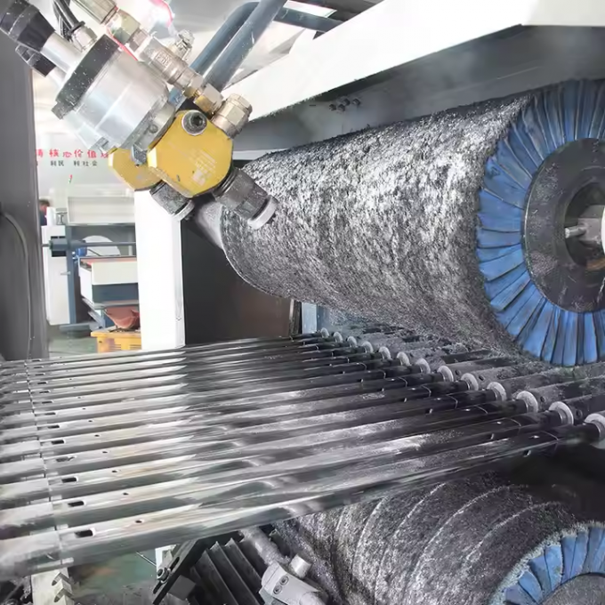 8k Espelho linha de cabelo desenho de fio acabamento automático tubo de metal / tubo quadrado / máquina de polimento redondo para acabamento de superfície 7