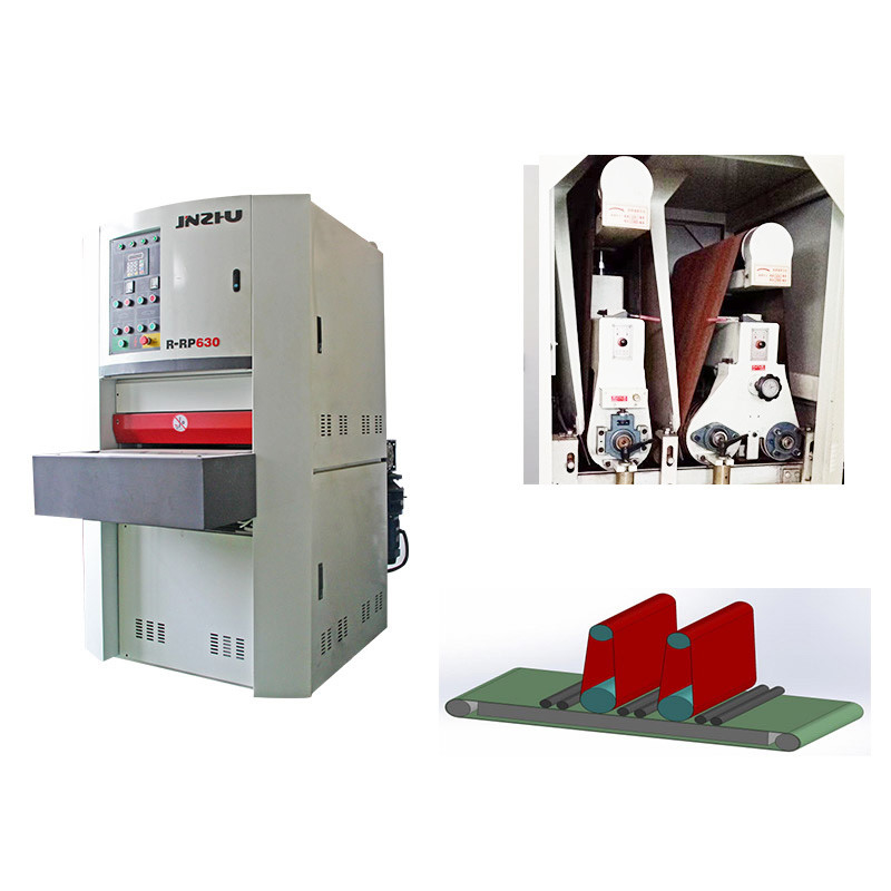 Máquina de lixamento da correia ajustável elétrica para o metal com a correia de Burr Removal Edge Radiusing Wide do De-slugger de duas máquinas de lixar