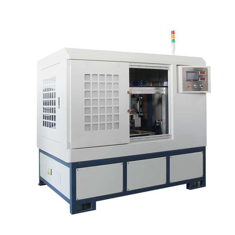Máquina lustrando giratória de moedura de 2 cabeças para o metal SS em volta do espelho do cilindro da tampa