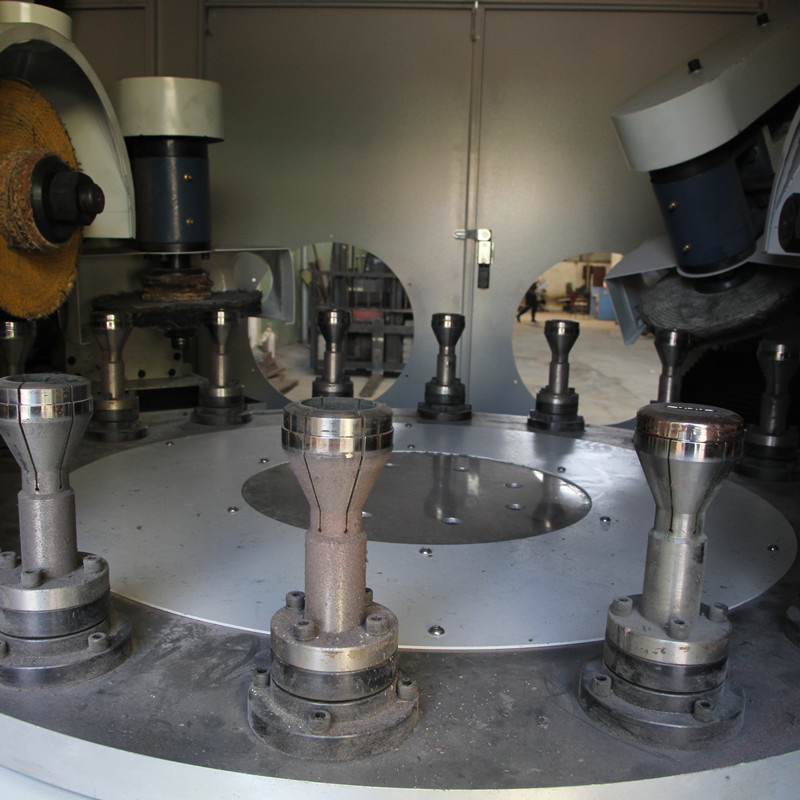 Tabela giratória automática de moedura de máquina de polonês da cabeça 6 para o metal do produto da abóbada