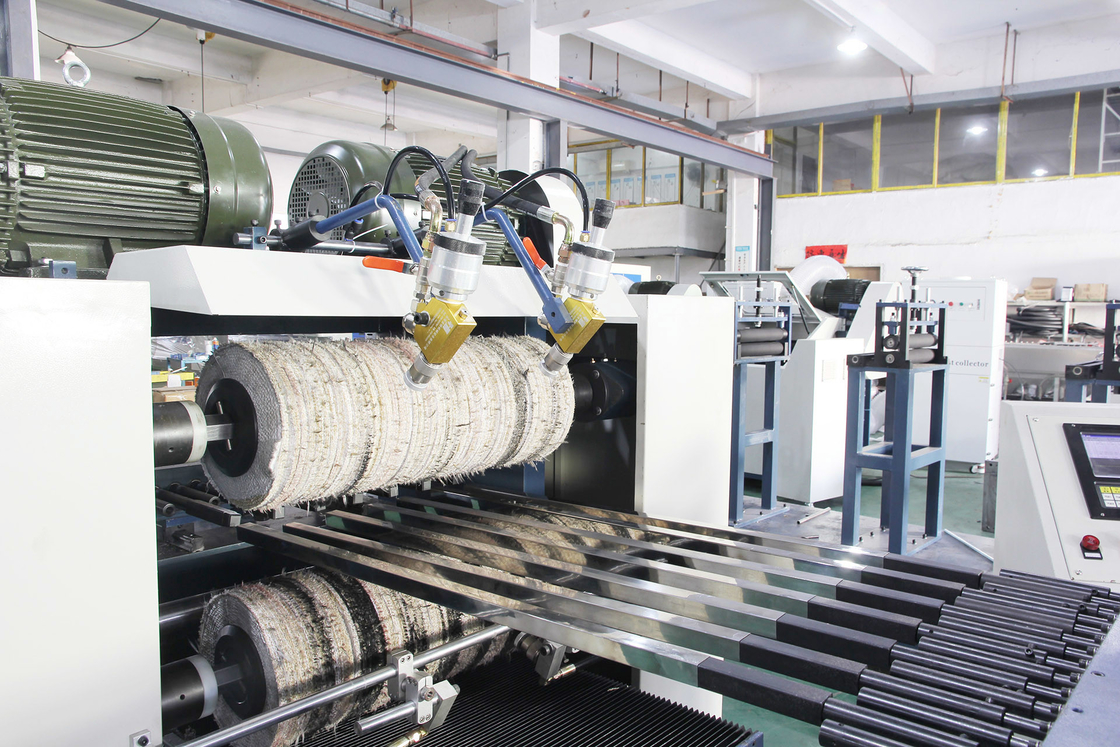C.A. tomada partido dobro 220V da máquina de polonês do PLC da folha para o tubo de aço inoxidável do quadrado
