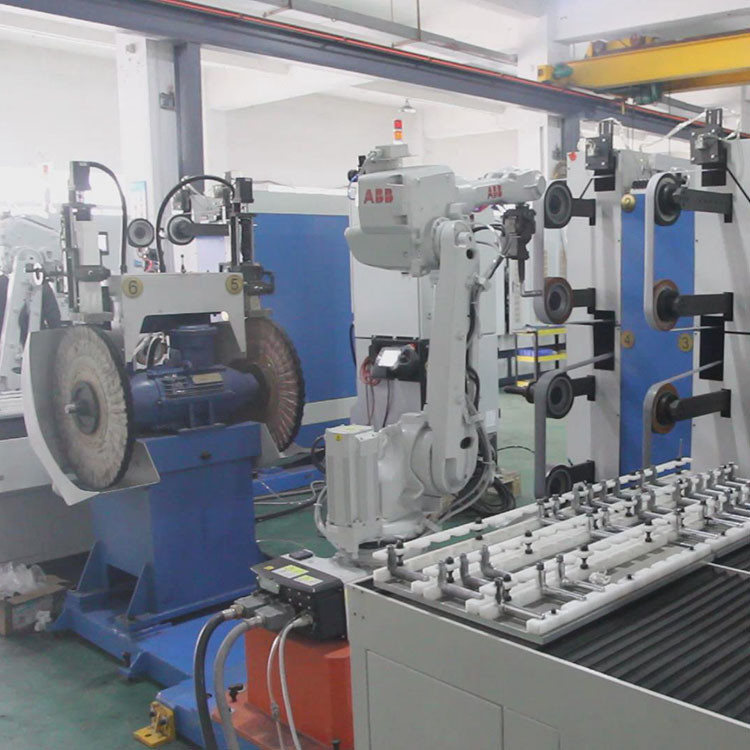 Braço robótico de moedura totalmente automático da máquina de polonês ABB com para o espelho ou a linha fina
