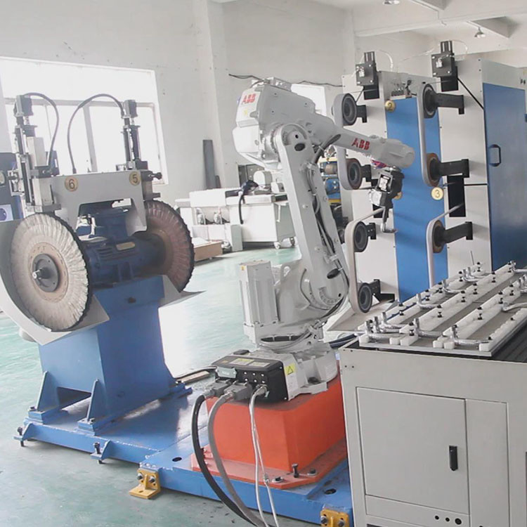 Braço robótico de moedura totalmente automático da máquina de polonês ABB com para o espelho ou a linha fina