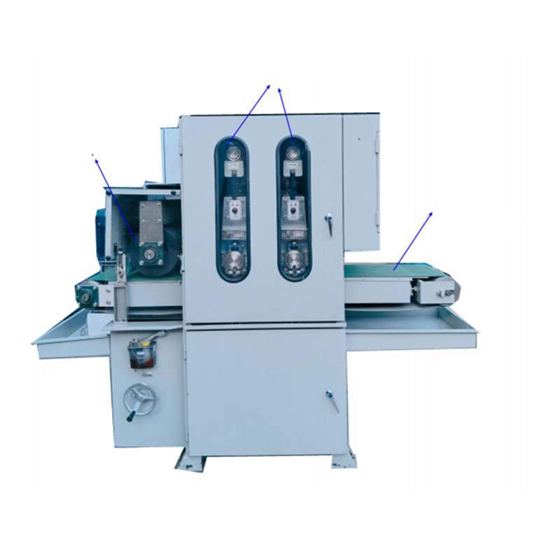 1.5KW Motor de vácuo de potência Máquina de acabamento de metal 60mm Com 5.5KW de potência do motor de balanço
