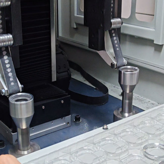 Equipamento de Escovação e Retificação CNC de 2 Estações para Acabamento de Precisão de Superfícies Planas e Laterais de Produtos de Tampa Redonda Regular