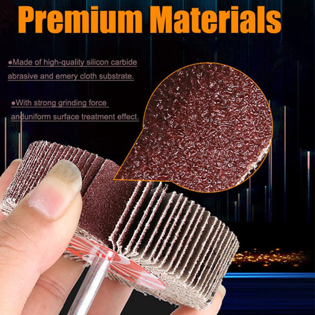 60/80/120/240 Grates Abrasivo Flap Wheel Óxido de alumínio Flap Wheel para polir e moer