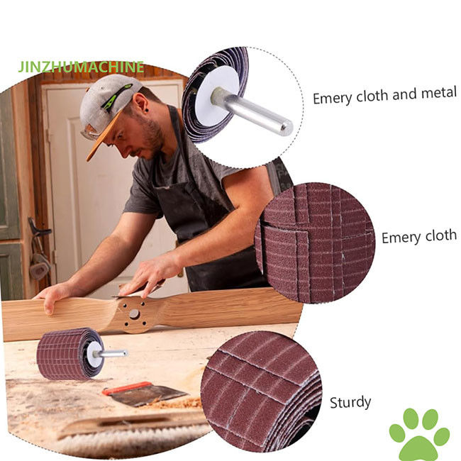 Rodas de reboque duráveis Tecido de Emery 250*50 mm Grito 240 Arame Abrasivo Rodas de reboque para polir moagem