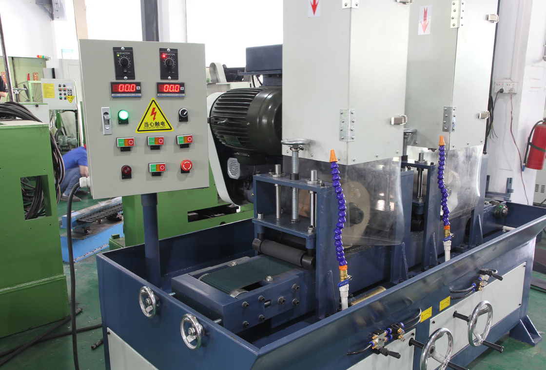 Painel de bloqueio de aço inoxidável de metal 150mm de largura 2 cabeças de moagem lixadeira de água máquina de lixar cinto de metal
